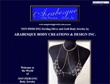 Tablet Screenshot of nonpiercingjewelry.com